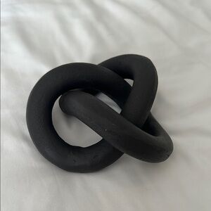 Black Interlocking decorative object